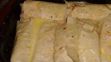 курица в лаваше в духовке