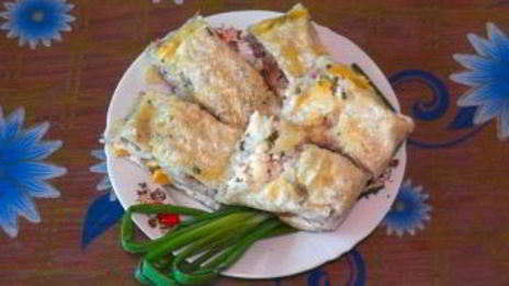 курица в лаваше в духовке