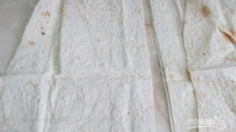 лаваш, обжаренный в яйце