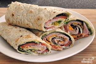 Лаваш с беконом и сыром