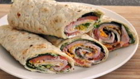 лаваш с беконом и сыром