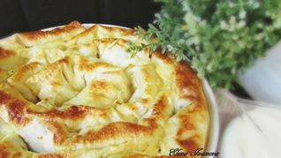 Лаваш с фасолью и курицей