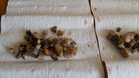 лаваш с курицей, грибами и корейской морковью