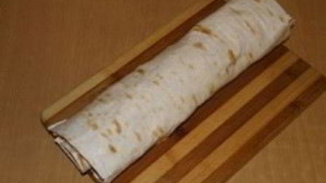 лаваш с курицей и сыром