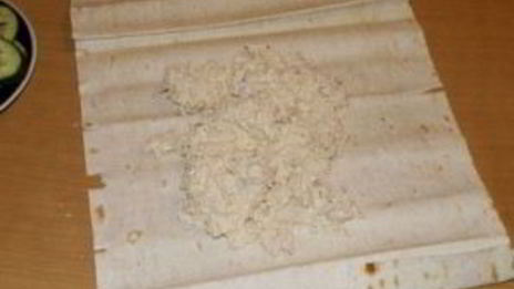 лаваш с курицей и сыром