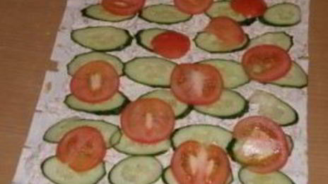 лаваш с курицей и сыром