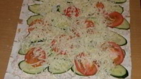 лаваш с курицей и сыром