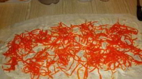 лаваш с морковью по-корейски