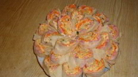 лаваш с морковью по-корейски