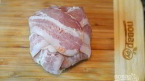 лаваш с начинкой в беконе