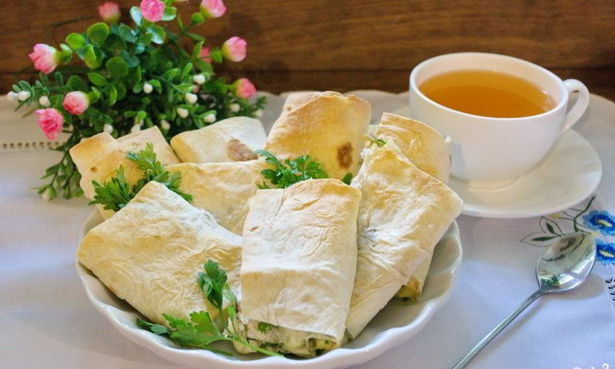 Рецепт лаваш с начинкой, запеченный в духовке