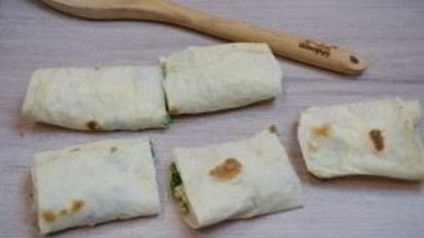 лаваш с начинкой, запеченный в духовке