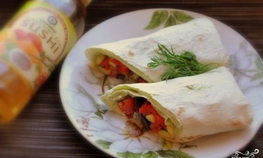 Рецепт лаваш с овощной начинкой