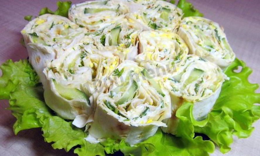 Рецепт лаваш с плавленым сыром