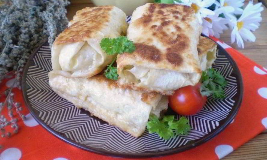 Рецепт лаваш с рисом и яйцом