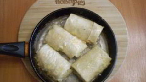 лаваш с рисом и яйцом