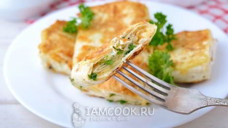 лаваш с сыром на сковороде