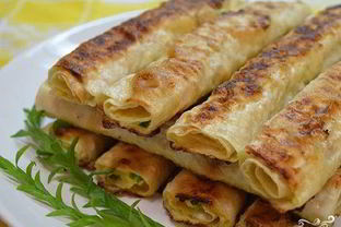 Лаваш с сыром обжаренный