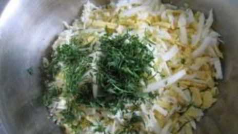 лаваш с сыром, яйцом и зеленью