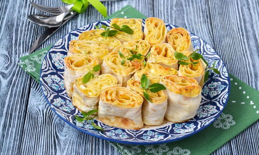 Рецепт лаваш с творогом и сыром в духовке