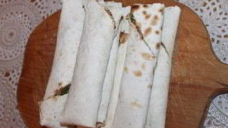 лаваш с зеленым луком