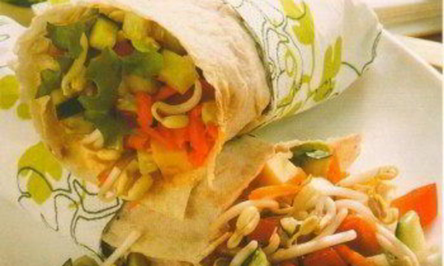 Рецепт лаваш со свежими овощами