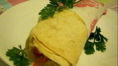 лаваш в микроволновке