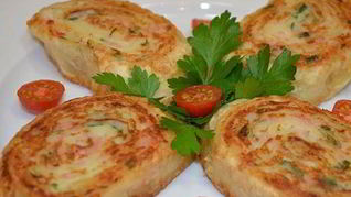 Рулеты из лаваша с картошкой