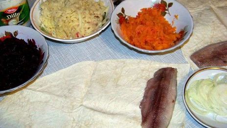 шуба в лаваше