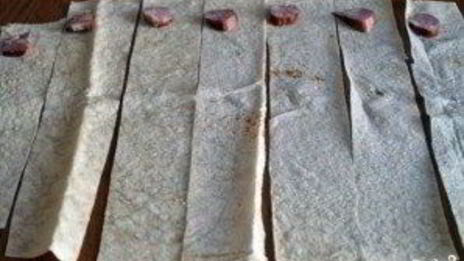 треугольники из лаваша с сыром