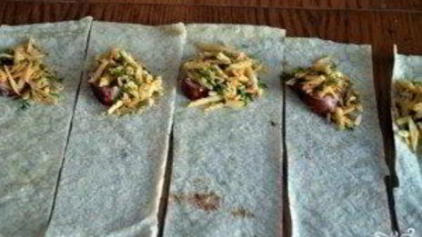 треугольники из лаваша с сыром