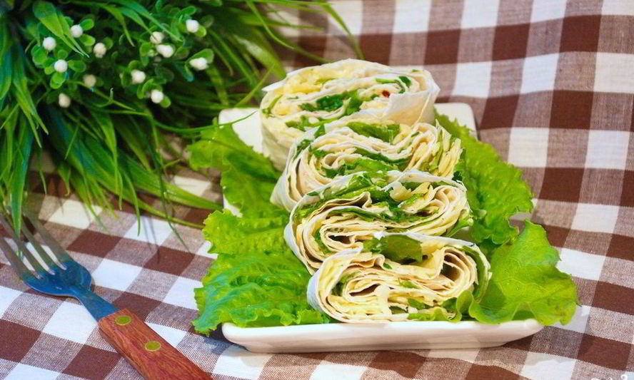 Рецепт закуска из лаваша с сыром