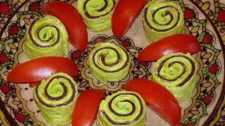 закуска из лаваша улитки