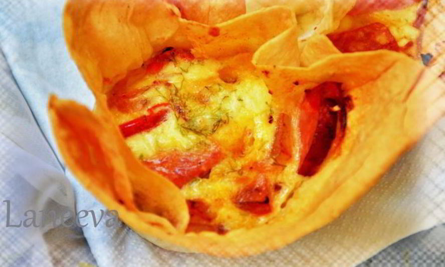 Рецепт завтрак в лаваше