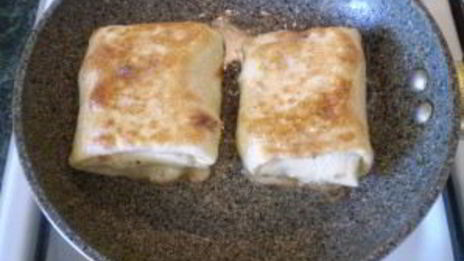 жареный лаваш с начинкой