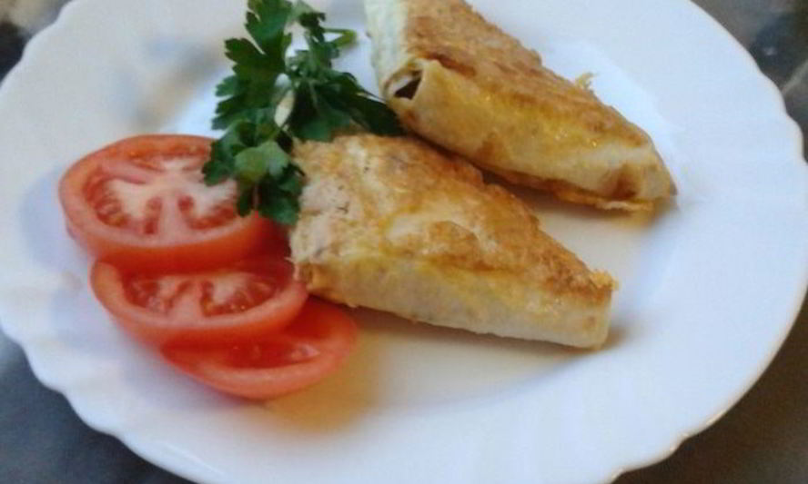 Рецепт жареный лаваш с сыром и зеленью