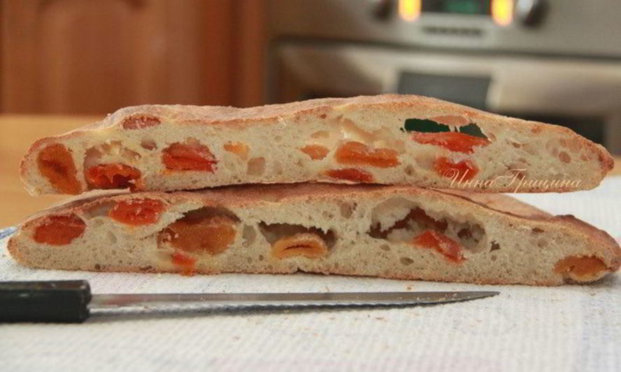 Рецепт абрикосовая фокачча с лимончелло