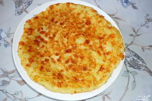 Лепешка из сулугуни жареная