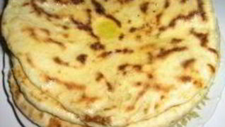 Лепешки на кефире на сковороде Хычины с фаршем и зеленью