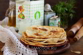 Лепешки на сыворотке на сковороде