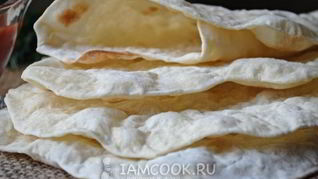 Лепешки на воде и муке в духовке