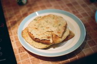 Лепешки с кинзой