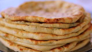 Лепешки с сыром и зеленью