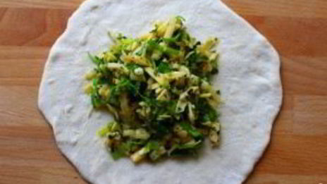 лепешки с сыром и зеленью