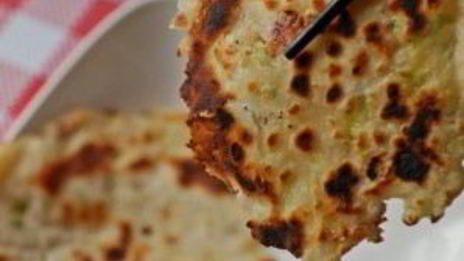 лепешки с зеленым луком
