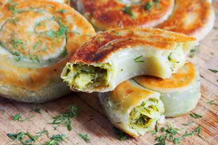 Лепешки с зеленью