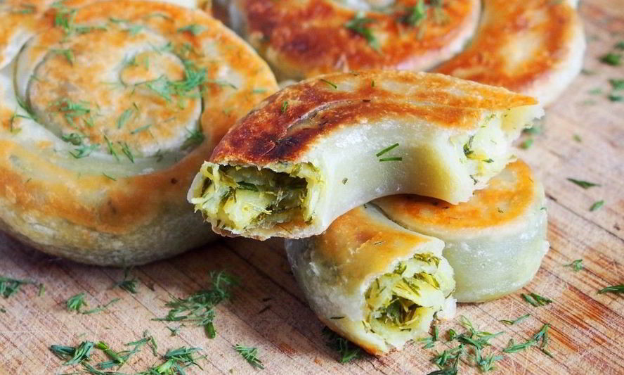 Рецепт лепешки с зеленью