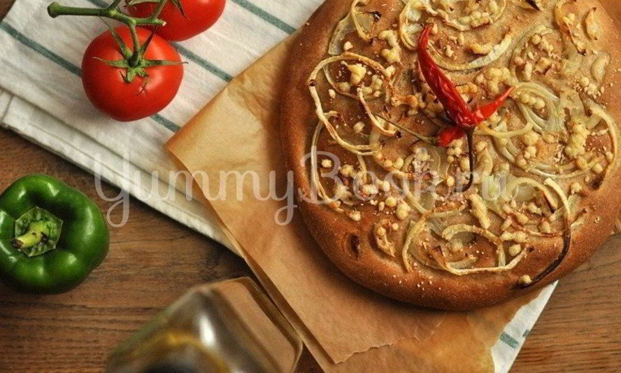 Рецепт луковая фокачча с сыром