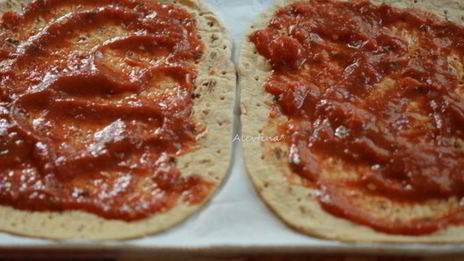 обед на лепешке