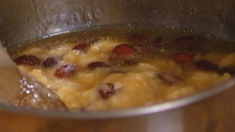 овсяные лепешки с бананами и клюквой